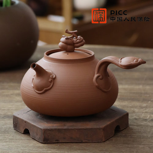 朱泥炭炉电陶炉烧水养生煮泡茶壶