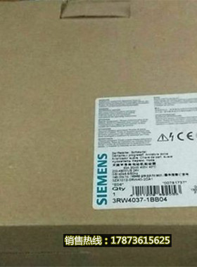 非实价议价议价3RW4037-1BB04S2 63A30kW/400V软起动器3RW40371BB