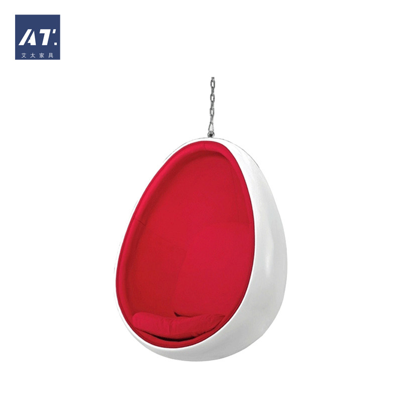 AIVTAI/创意设计师家具 egg hanging chair蛋挂椅玻璃钢吊篮椅