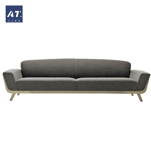AIVTAI/北欧实木设计师家具hamper 2-seater sofa布艺双座沙发