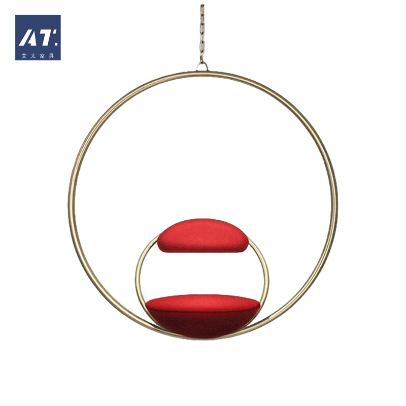 AIVTAI/创意设计师家具hanging hoop chair泡泡椅阳台悬挂吊椅