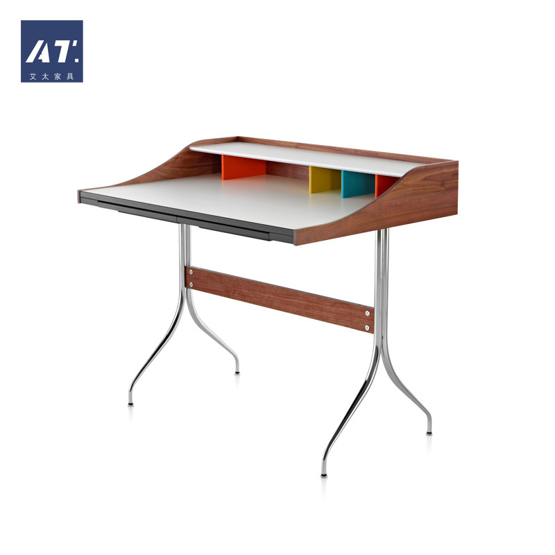 AIVTAI/实木 创意设计师家具 swag leg desk欧式写字桌 电脑桌