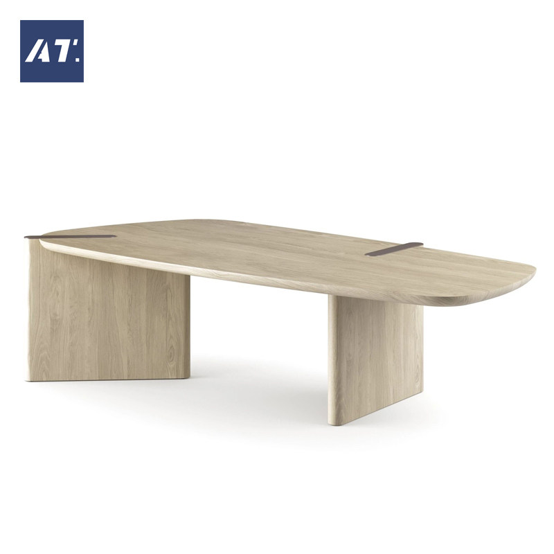 AIVTAI/设计师家具意式创意设术实木异形FLATIRON TABLE/扁铁桌