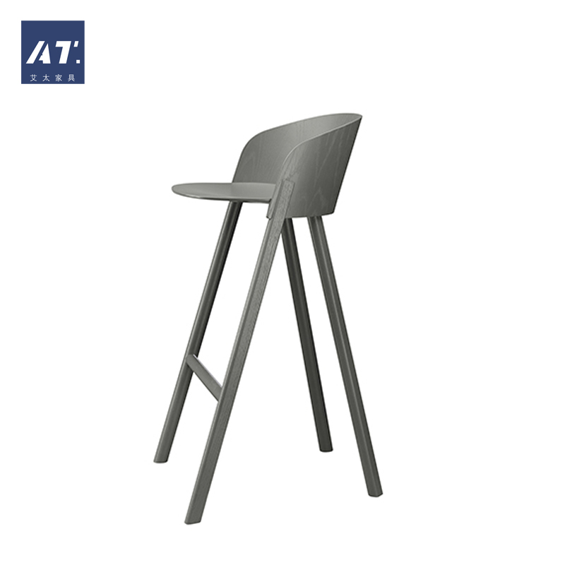 AIVTAI/北欧实木 设计师家具 other chair其它椅 酒吧高脚吧椅
