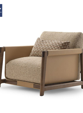 AIVTAI/设计师家具北欧经典艺术实木可以阳台休闲椅KYMA沙发椅