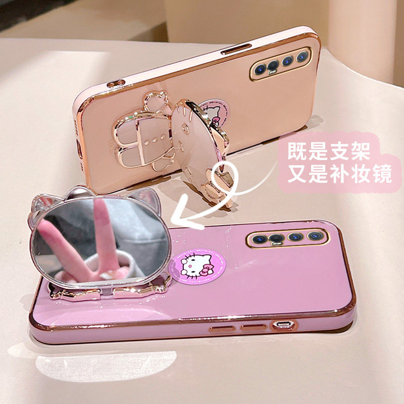 适用ooppreno3pro手机壳opporen03pro5g磁吸软壳OPPOReno3Pro电镀防摔套pdcm00女款补妆镜opreno3pro旋转支架怎么样,好用不?