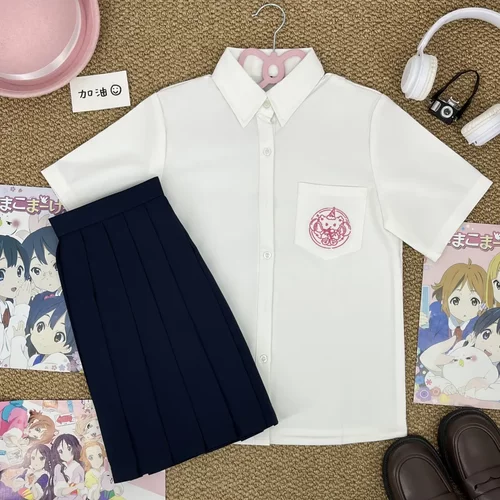 【圣诞熊】原创日系学院风JK制服刺绣款衬衫夏季班服校服套装