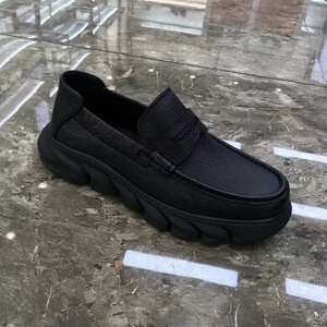 真皮豆豆鞋男2025年新款