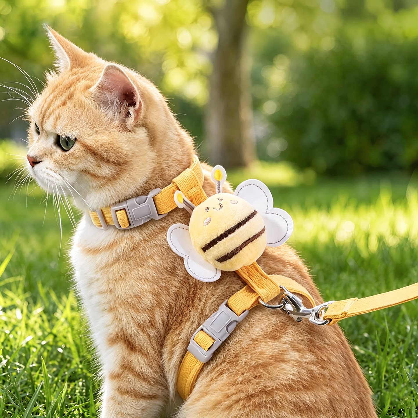 猫咪胸背牵引绳宠物小型犬狗狗绳子遛猫遛狗绳小猫防脱安全绳