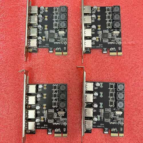 议价~SSU PCI-E转usb3.0扩展卡四口高速台式机USB3~可维修