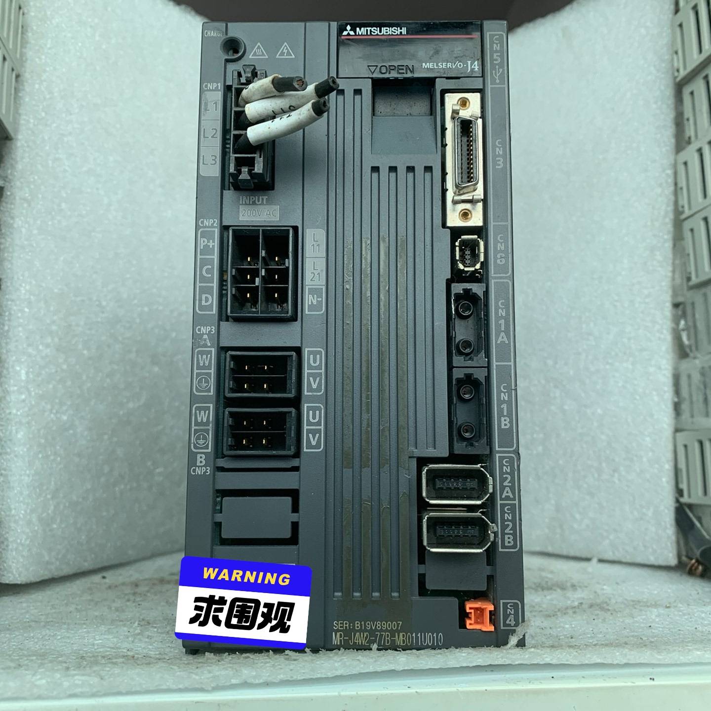 询价购-三菱驱动器  MR-J4W2-77B-MB011U010实物