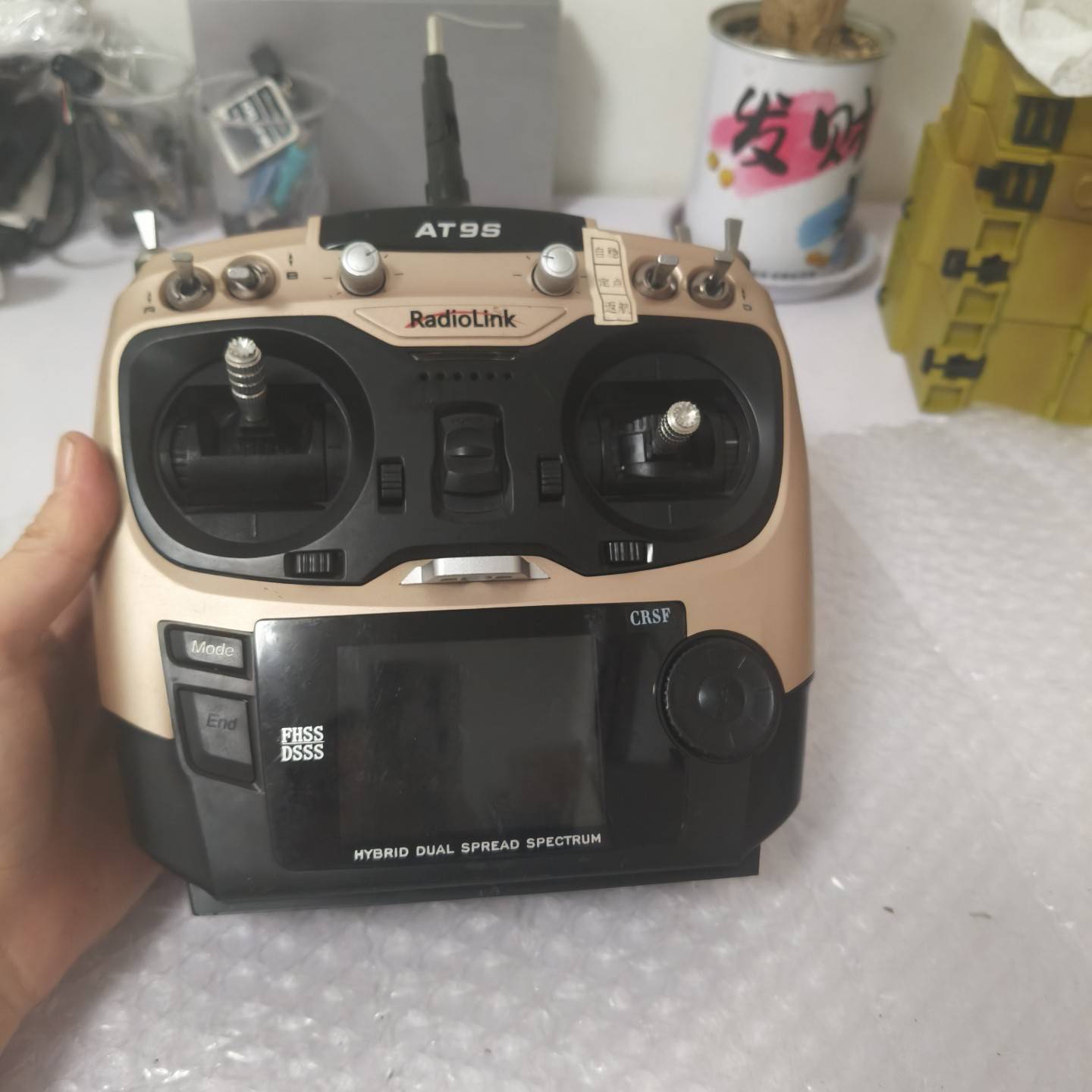 询价购-乐迪AT9S遥控器，金色款，不会测试好