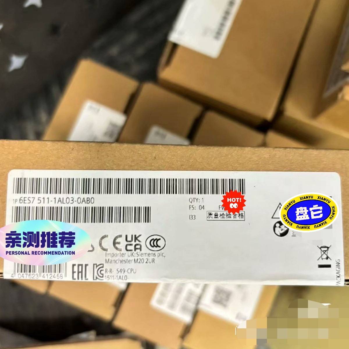 询价购-6ES7 511-1AL03-0AB0  西门子模块！非实物