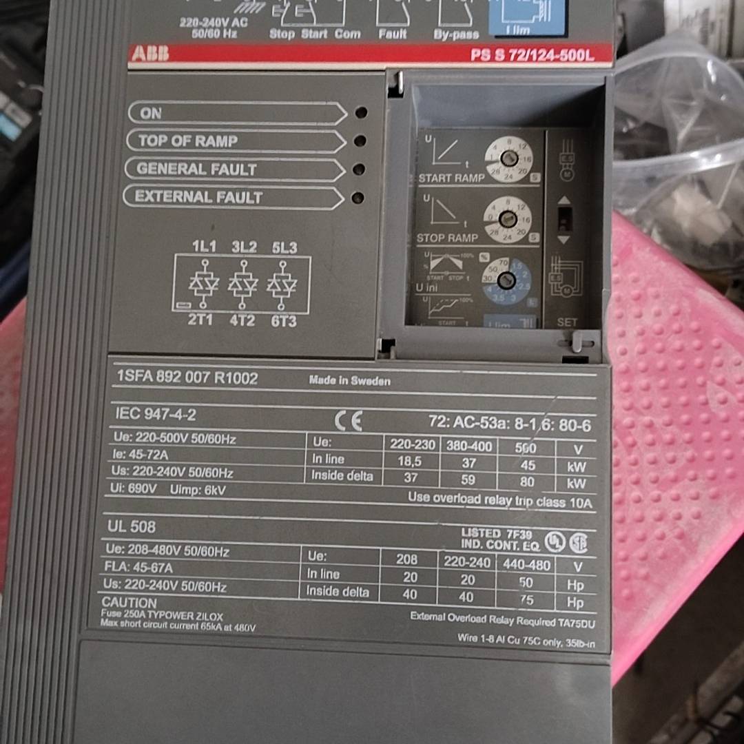 询价购-【ABB软启动器】PS S 72/124-500L，型号1S