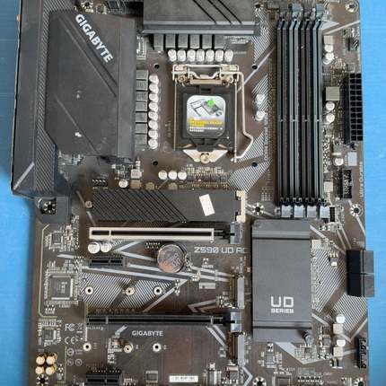 询价购-技嘉Z590 UD AC主板,功能测试正常，正常