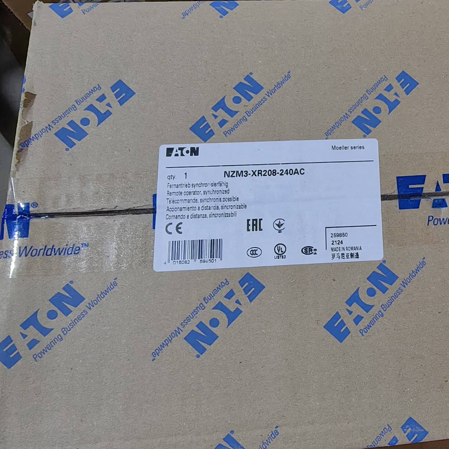 询价购-全新伊顿电操NZM3-XR208-240AC