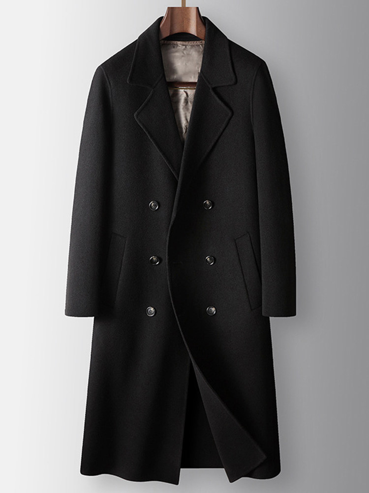 圣彼嘉双面呢羊毛大衣男长款冬季加厚过膝羽绒内胆毛呢风衣外套男,男装,毛呢大衣,淘宝优惠券,粉丝福利购,淘宝优惠卷