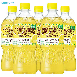 日本进口三得利Craft BOSS柠檬味红茶饮料600ml*4瓶 下午茶饮品