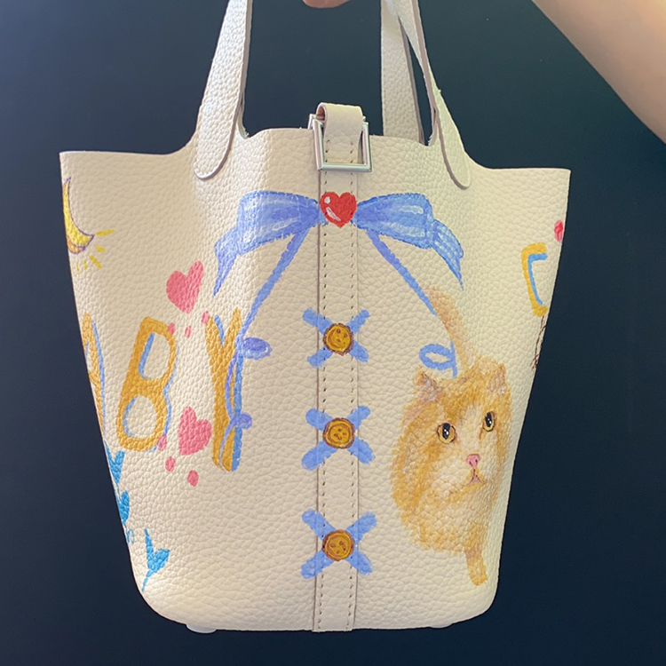 手绘涂鸦包包写实猫猫狗狗有猫有狗看过来