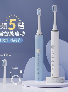 跨境电动牙刷成人款声波式洗牙器无线充电洁牙器礼品电动牙刷团购