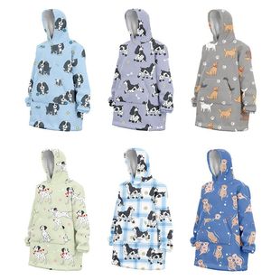 customized H oodie blanket hoodie oversize连帽衫保暖懒人毯