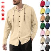 sleeve mens tops亚马逊跨境欧美T恤 tshirt long clothes hoodie