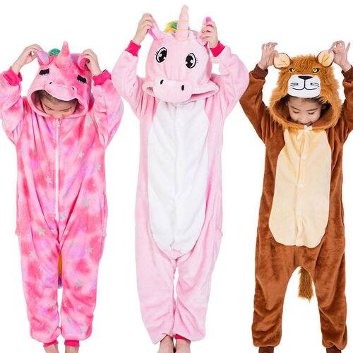 cosplay winter jumpsuit pajamas kids儿童睡衣秋冬法兰绒连体服