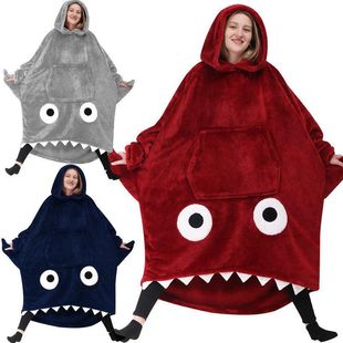 oodie couple澳洲跨境懒人毯情侣加长款 blanket winter hoodie