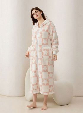 pyjamas wearable blanket hoodie oversized 睡衣家居服御寒服女