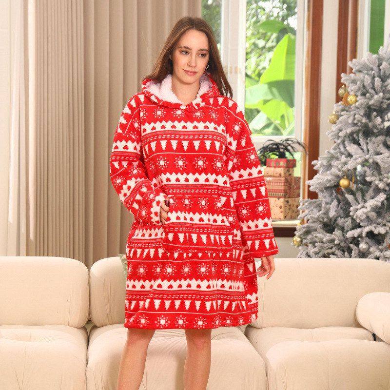 家居服ChristmasHoodieblanket