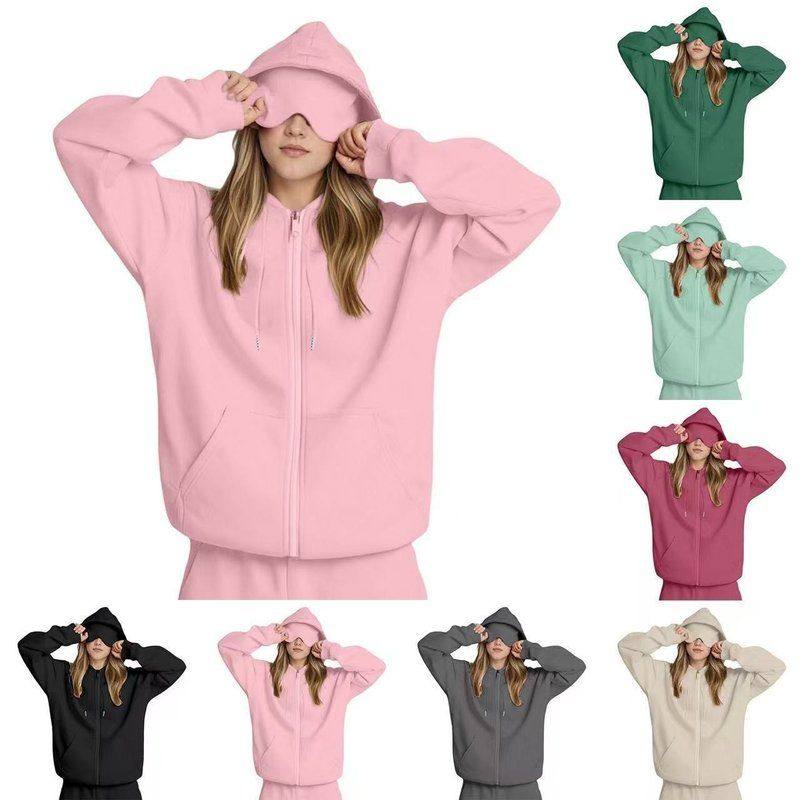 oversize hoodie women fashion tops跨境宽松卫衣上衣女内置眼罩,女装/女士精品,卫衣/绒衫,淘宝优惠券,粉丝福利购,淘宝优惠卷