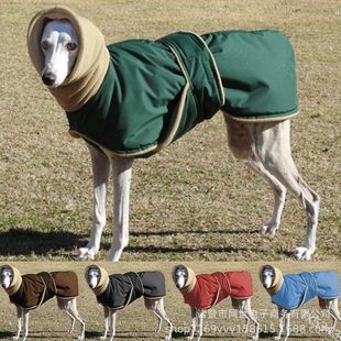 fashion宠物狗拼接保暖服穿魔力贴脱狗装 pet warm clothes dog