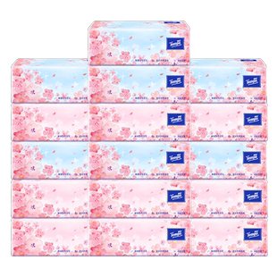 Tempo得宝樱花香味软抽纸巾大包面巾纸德宝官方旗舰店实惠家庭装