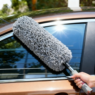 高端软毛汽车刷子洗车刷擦车拖把除尘掸子不伤漆扫车灰尘清理家用