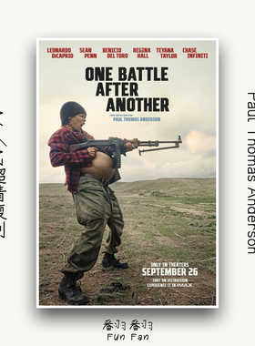 莱昂纳多迪卡普里奥经典电影海报 一战再战 影迷收藏明星装饰画