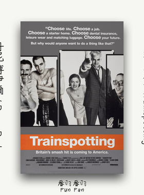 猜火车电影海报1996丹尼博伊尔导演伊万麦克格雷格复古艺术装饰画