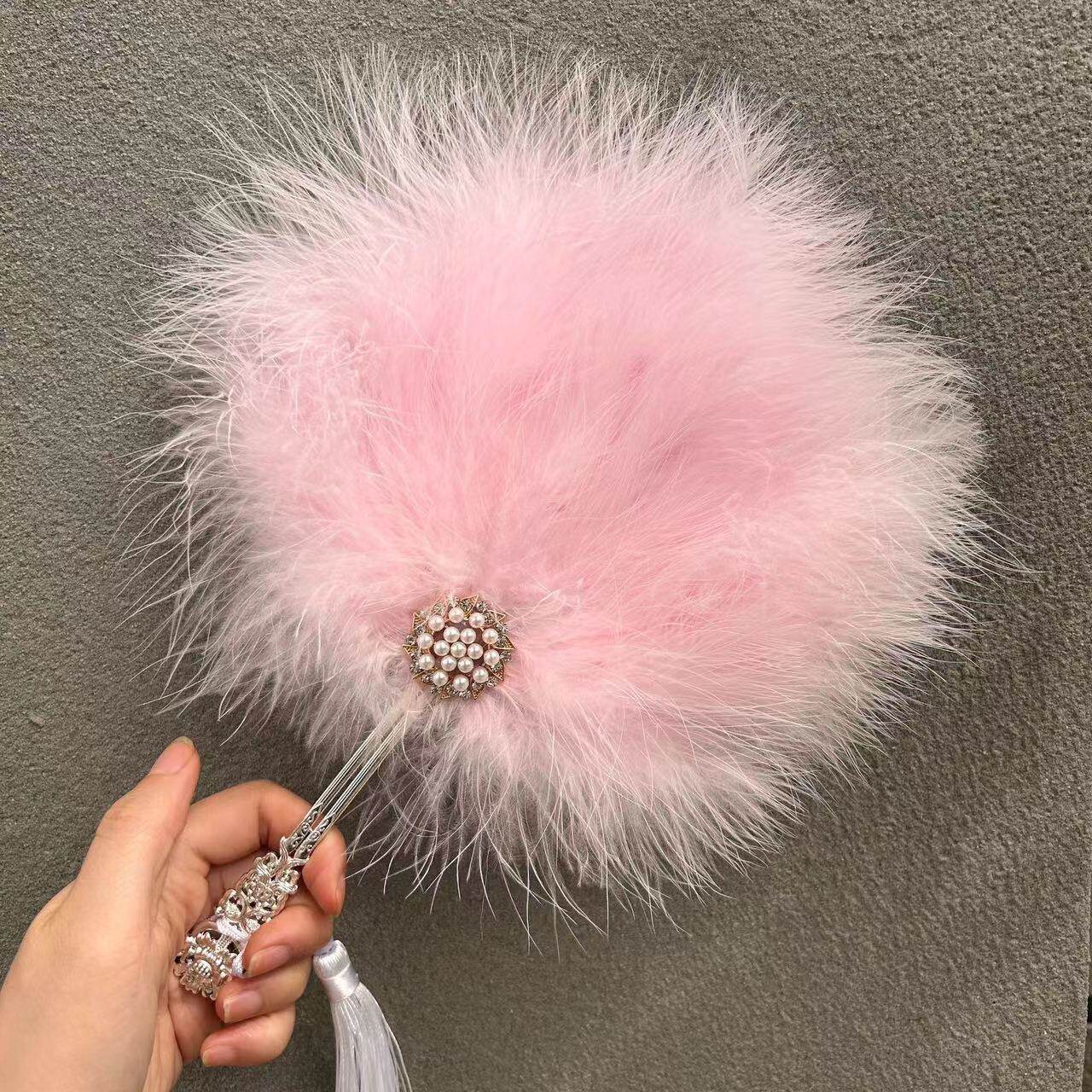 古风仙气羽毛扇汉服配饰舞台表演舞蹈扇儿童扇摄影创意团扇手持扇,家居饰品,工艺扇/团扇/喜扇/折扇,淘宝优惠券,粉丝福利购,淘宝优惠卷