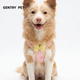 GENTRY 胸背带可伸缩外出遛狗绳 PET小雏菊蝴蝶结狗牵引绳背心式