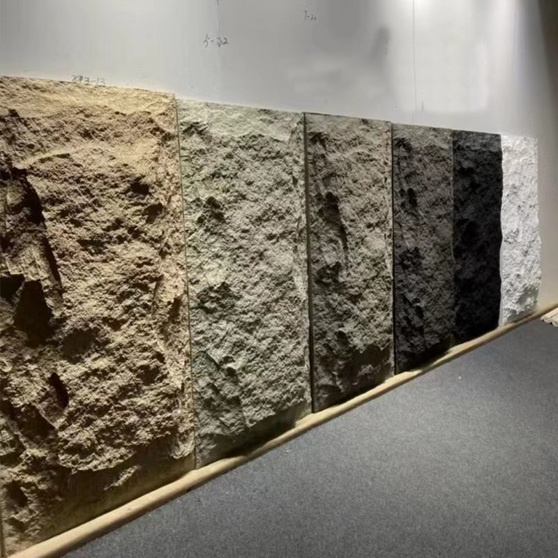 轻质文化石电视背景墙pu石皮仿真蘑菇石内外墙仿古砖别墅客厅装饰