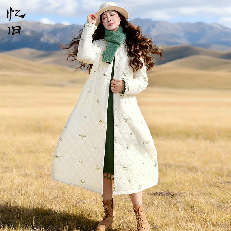 浪漫木耳边领保暖棉衣外套女冬季