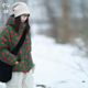 连帽波点羽绒服纯棉印花90白鸭绒减龄女冬季 现货 明媚如花 外套