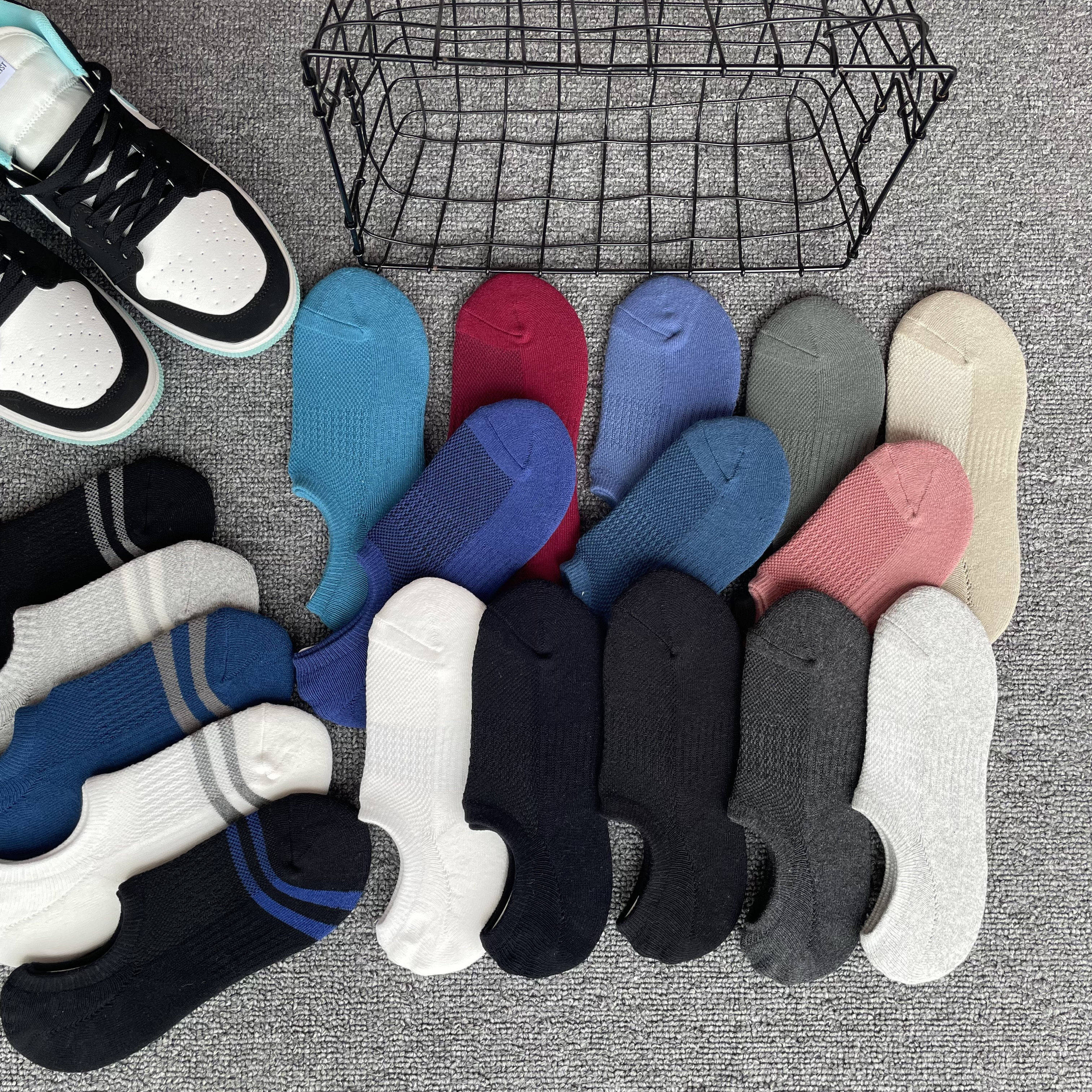 4双装 男女士毛圈毛巾短袜船袜硅胶防滑隐形不掉跟浅口运动四季袜,女士内衣/男士内衣/家居服,短袜,淘宝优惠券,粉丝福利购,淘宝优惠卷