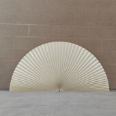 订婚背景布置装 结婚加厚工艺纸红色折 j饰超大纸扇婚庆折扇新中式