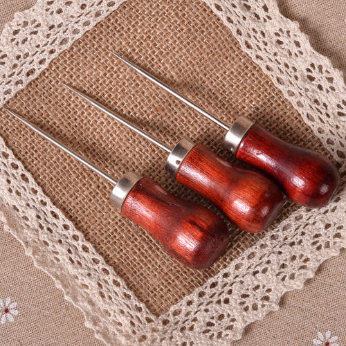 实木锥子工具打孔手工木柄针鞋