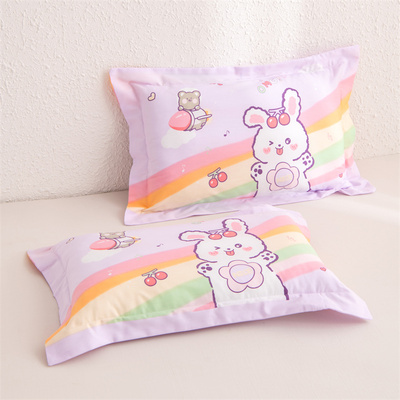 A类幼儿园纯棉儿童枕头3-6-8岁枕头套装宝宝小孩子午睡枕四季通用