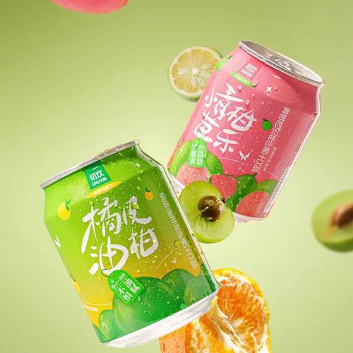 初饮拉罐新品橘皮油柑青柑芭乐