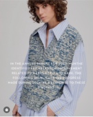 219欧 中长衬衫 女生春秋款 宽松设计款 条纹纯棉 丹麦轻奢M