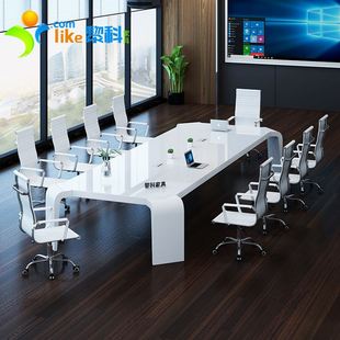 办公家具烤漆会议桌长桌简约现代小型培训桌长方形办公桌椅长条桌