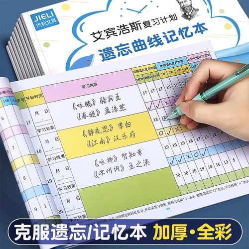 艾宾浩斯复习计划表遗忘曲线记忆