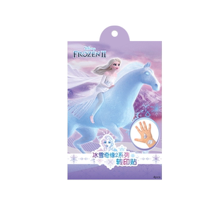 迪士尼纹身贴儿童卡通冰雪奇缘爱莎公主转印贴纸女孩手表手链水印贴花安全可洗透明小贴贴纸女装饰图案小礼物